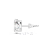 Oval Diamond Stud Earrings