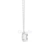 Asscher Cut Solitaire Pendant | 2.5 CT
