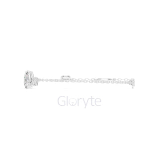 Three-Stone Diamond Tail Bracelet