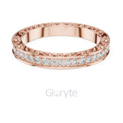 Vintage Inspired Diamond Eternity Band with Micro Prong Setting