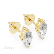 Marquise Cut Diamond Stud Earrings