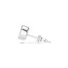 Round Cut Diamond Stud Earrings – Bezel Set in Silver, 10K & 14K Gold