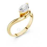 Marquise Diamond Wrap Ring