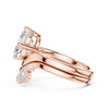 Asscher & Mixed-Cut Diamond Bridal Set Ring