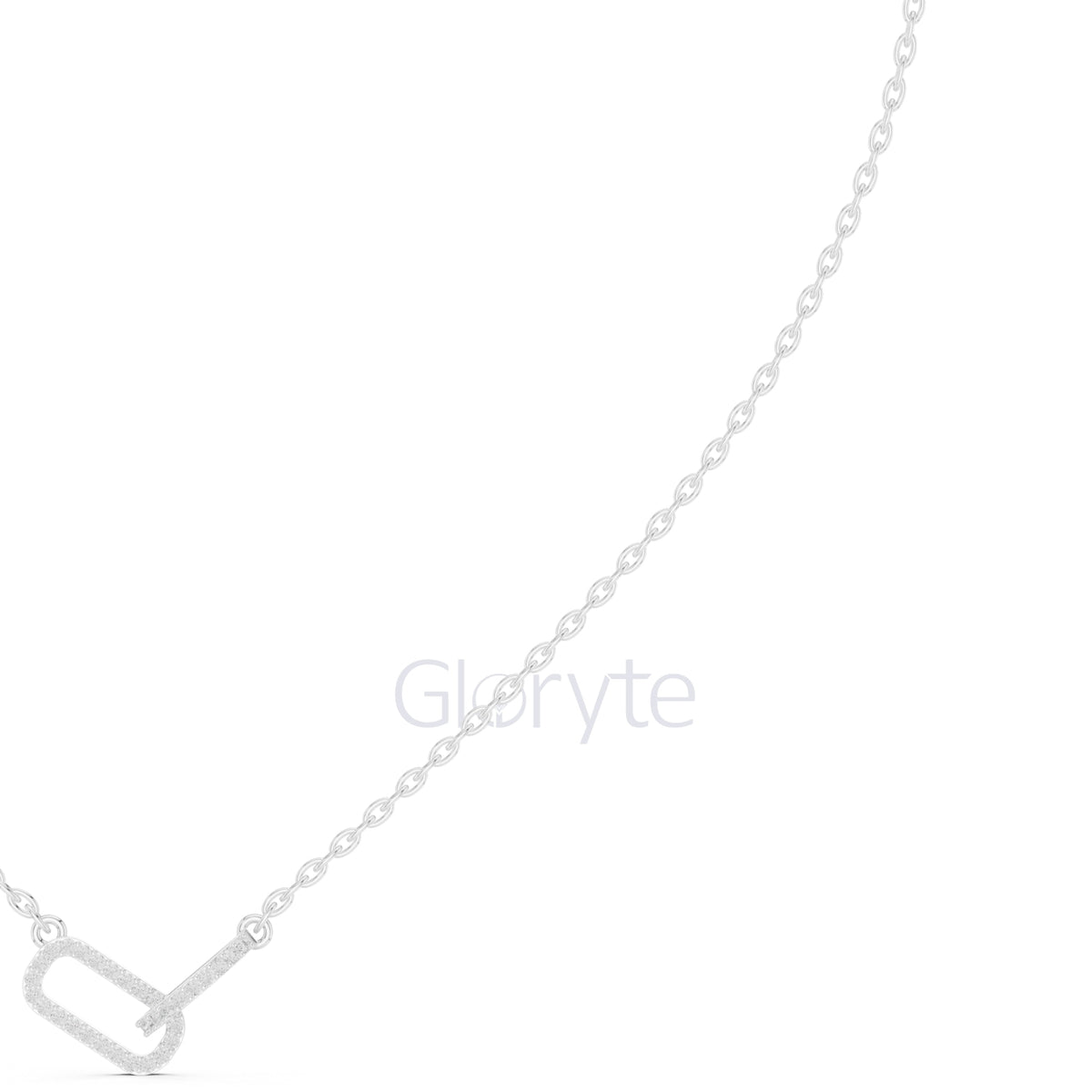 Diamond Link Pendant Necklace