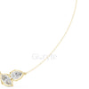 Pear and Marquise Diamond Duo Necklace