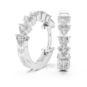 Eternal Heart Hoop Earrings