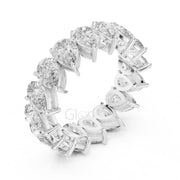 Pear Cut Diamond Eternity Band