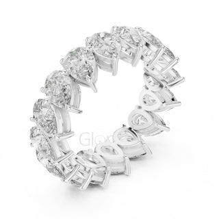 Pear Cut Diamond Eternity Band