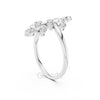 Leaf Vine Diamond Ring in 925 Silver, 10K & 14K Gold | Nature Inspired Band