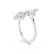 Leaf Vine Diamond Ring | Nature Inspired Band