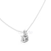 Asscher Cut Pendant with Diamond Bail | 1.50 CT