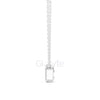 Asscher Cut Bezel Pendant | 1.50 CT