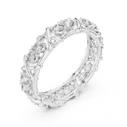 Criss-Cross Diamond Eternity Band – Round Cut