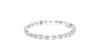 Mixed Shape Diamond Tennis Bracelet