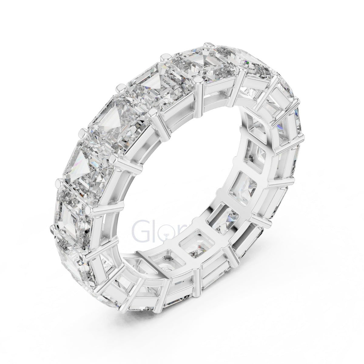 Asscher Cut Diamond Eternity Band