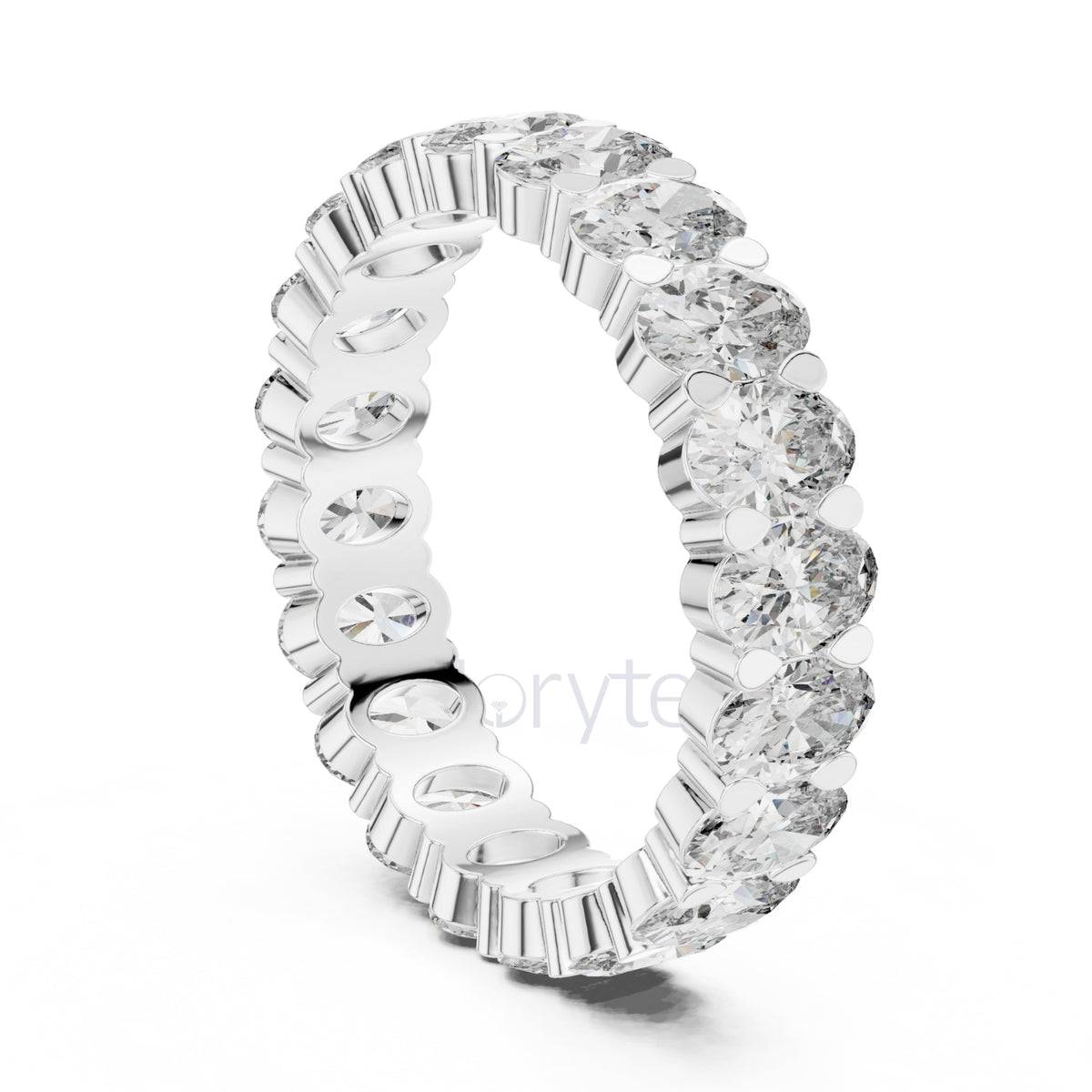Oval Cut Diamond Eternity Band