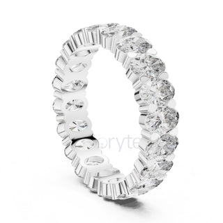 Oval Cut Diamond Eternity Band