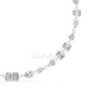 Multi-Shape Diamond Bezel Necklace