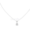Two Stone Diamond Pendant Necklace