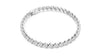 Wave-Design Diamond Tennis Bracelet 2.90mm