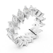 Marquise Cut Diamond Eternity Band.