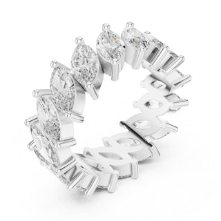 Marquise Cut Diamond Eternity Band