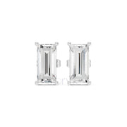 Baguette Diamond Stud Earrings