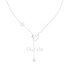 Diamond Heart Drop Pendant Necklace with Accent Chain – Includes Chain