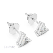Trillion Cut Diamond Stud Earrings