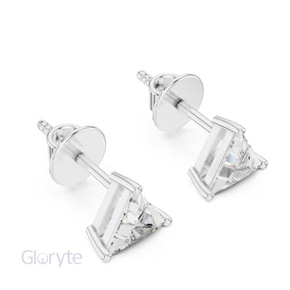 Trillion Cut Diamond Stud Earrings