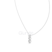 Three-Stone Diamond Pendant Necklace (1.11 CT)