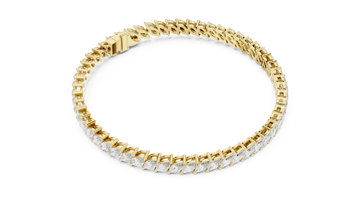 Marquise Cut Diamond Tennis Bracelet