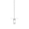 Oval Cut Bezel Pendant Necklace | 1.5 CT