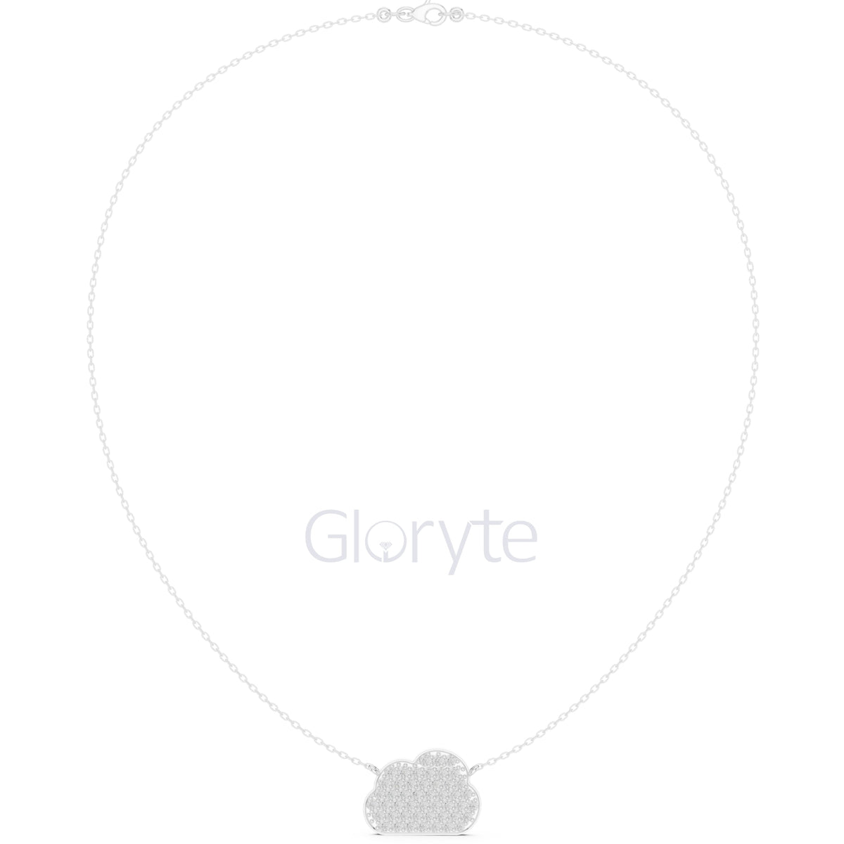 Cloud Diamond Pendant Necklace