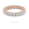 Round Cut Diamond Eternity Band – Classic Full Circle Ring in 925 Silver, 10K & 14K Gold