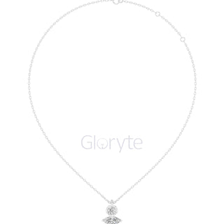 Two-Stone Diamond Pendant Necklace