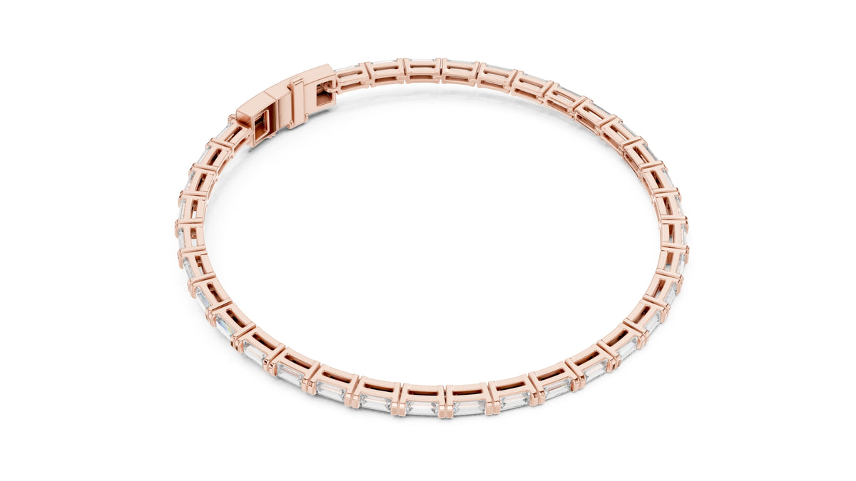 Baguette Cut Diamond Tennis Bracelet