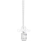 Oval Cut Pendant with Diamond Bail | 1.50 CT