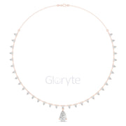 Eternal Grace Pear Diamond Necklace