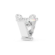 Triangle Solitaire Diamond Pendant Necklace