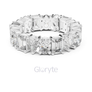 Emerald, Pear & Oval Cut Diamond Eternity Band – Full Circle Brilliance