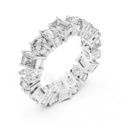 Pear, Round & Emerald Cut Diamond Eternity Band