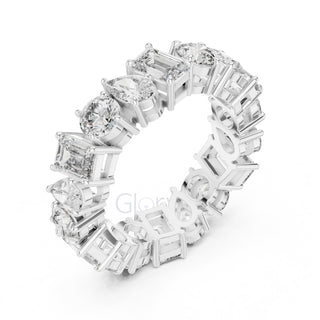 Pear, Round & Emerald Cut Diamond Eternity Band
