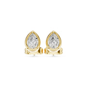 Elegant Bezel Diamond Stud Earrings | 2.50 Carat Total Weight
