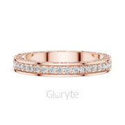 Vintage Inspired Diamond Eternity Band with Micro Prong Setting