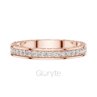 Vintage Inspired Diamond Eternity Band with Micro Prong Setting