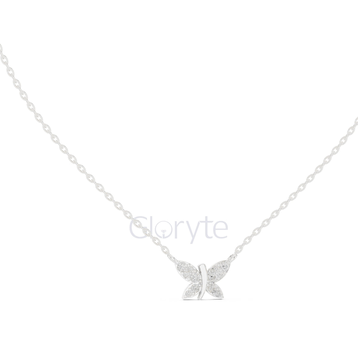 Butterfly Diamond Pendant Necklace (0.24 CT)