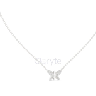 Butterfly Diamond Pendant Necklace (0.24 CT)