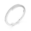 Double Row Petite Diamond Wedding Band – Lab-Grown & Moissanite